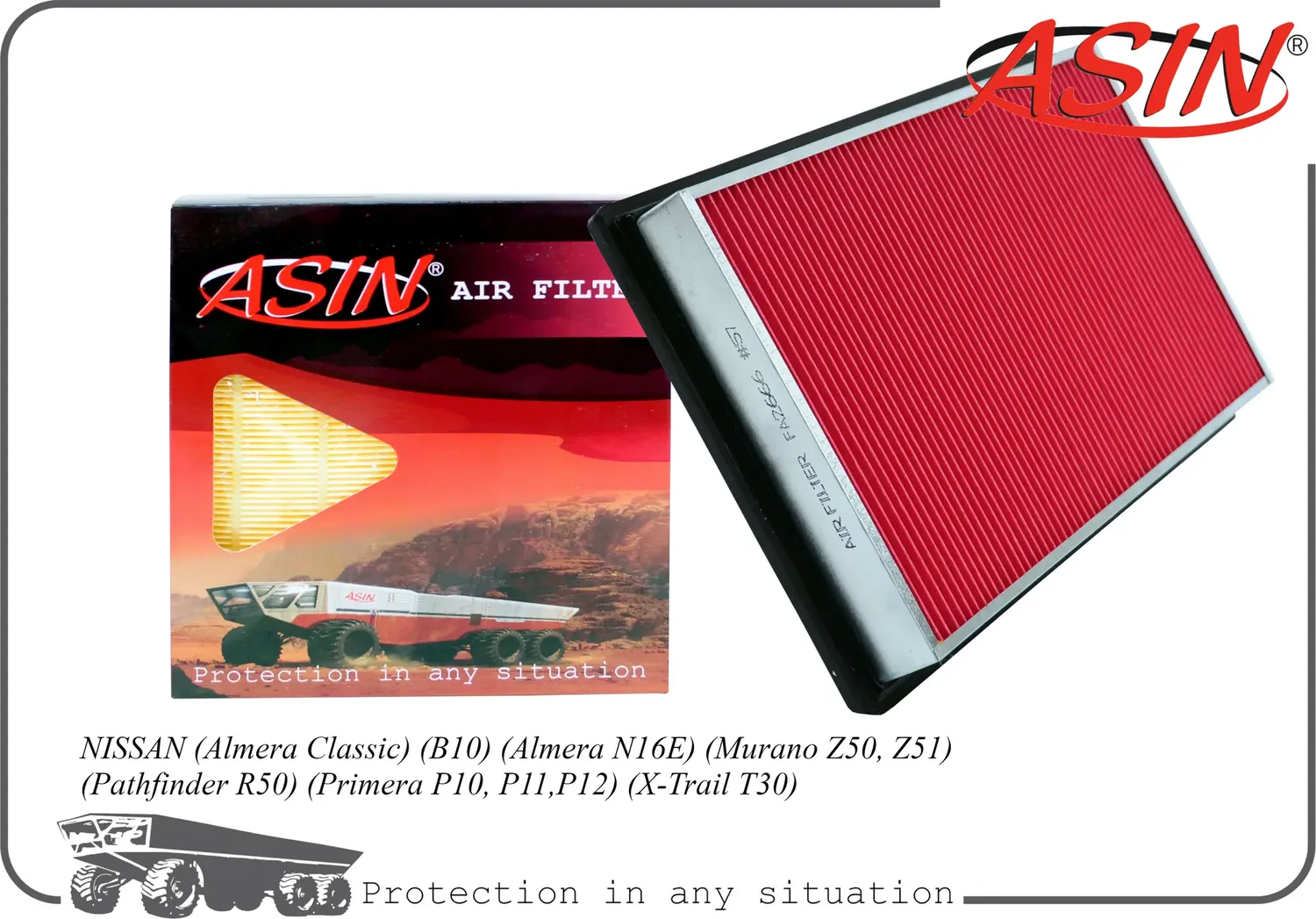 Фильтр воздушный (Asin). Артикул ASINFA2666