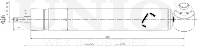 Амортизатор подвески (Unio). Артикул SAB-10372