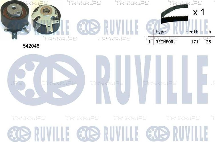 Ремень ГРМ с роликами (комплект) Ruville для Lancia Voyager 2011-2014. Артикул 550339