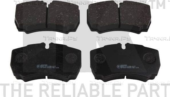 Тормозные колодки NK задние для IVECO Daily VI 2014-2026. Артикул 222368