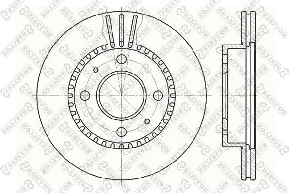 Тормозной диск Stellox. Артикул 6020-2244V-SX
