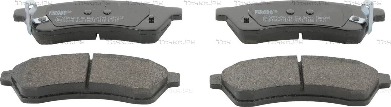 Тормозные колодки Ferodo Premier Eco Friction задние для Chevrolet Epica I 2005-2012. Артикул FDB4305