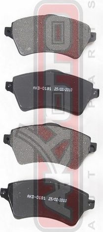 Тормозные колодки Akyoto Packing AKYOTO. Артикул AKD-0181