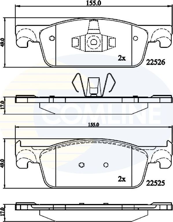Тормозные колодки Comline Comline. Артикул CBP02316