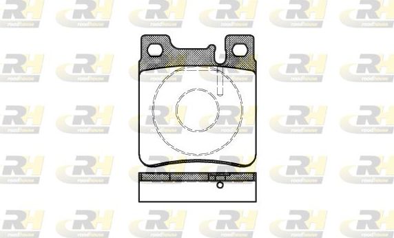 Тормозные колодки RoadHouse задние для Mercedes-Benz W124, A124 1991-1993. Артикул 2407.00