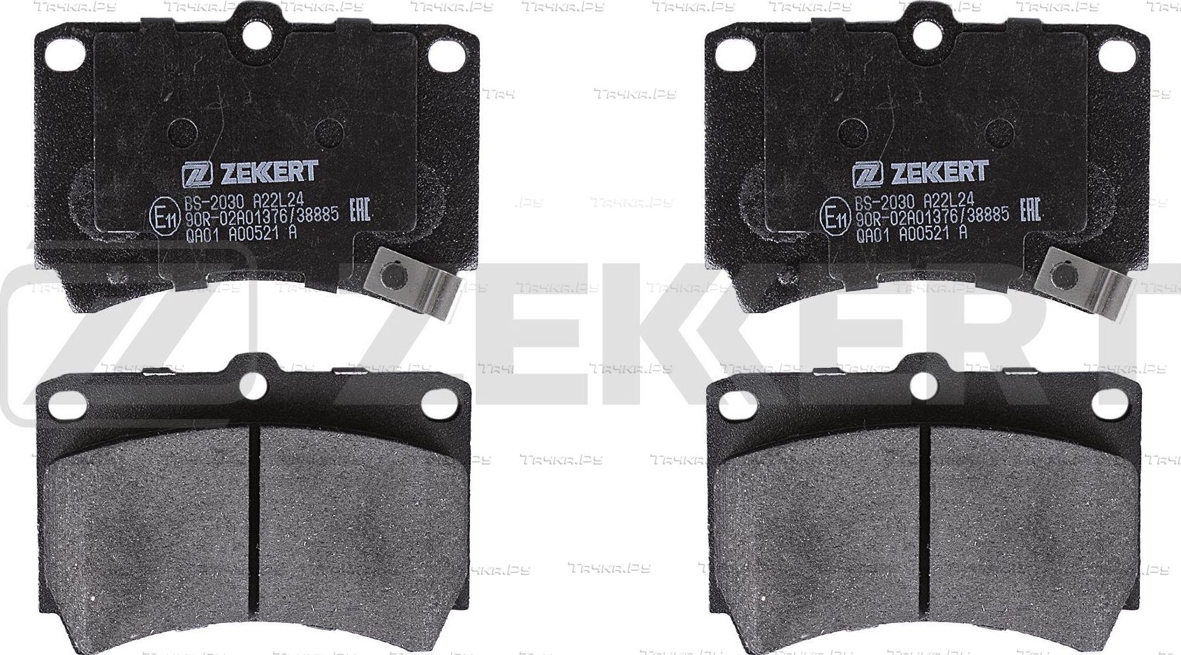 Тормозные колодки Zekkert передние для Mazda Demio I (DW) 1998-2003. Артикул BS-2030
