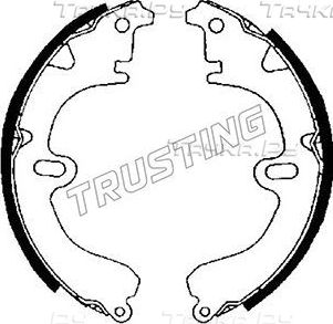 Тормозные колодки Trusting задние для Toyota Corona VII (T140, T150, T160) 1985-1988. Артикул 115.271