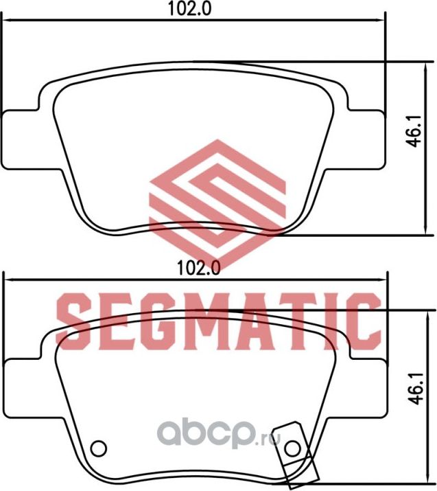 SGBP2627 Колодка торм диск зад Toyota Corolla 1.6 2004-2009 Toyota Avensis 1.8 2 (Segmatic) Segmatic. Артикул SGBP2627