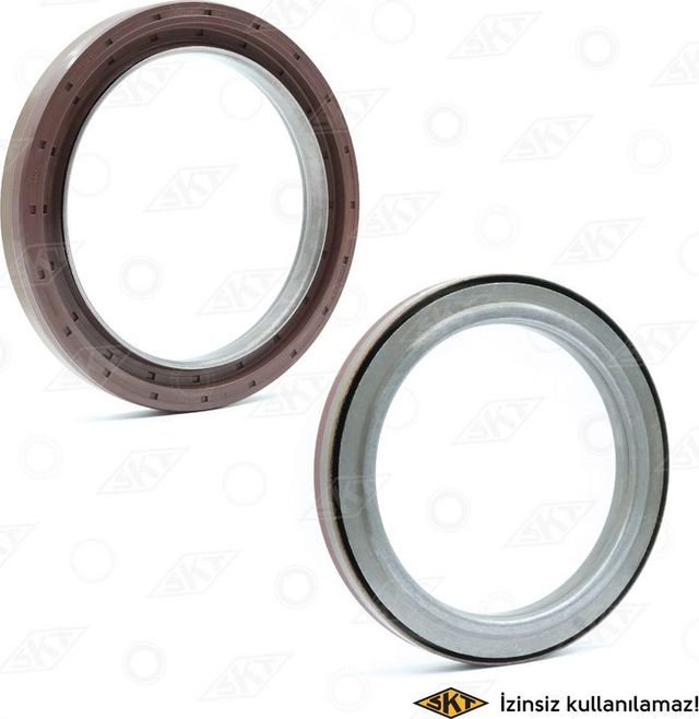 Сальник коленвала SKT (СКФ (сополимер фтора и каучука)) внутренний для Fiat Ducato III 2006-2026. Артикул 410500-V