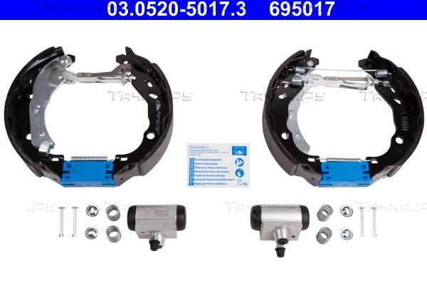 Тормозные колодки ATE Original ATE TopKit задние для Dacia Logan I 2004-2013. Артикул 03.0520-5017.3