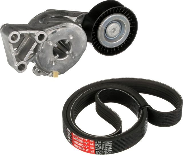 Приводной ремень поликлиновой с роликами (комплект) Gates Micro-V® для Audi TT I (8N) 1998-2006. Артикул K026PK1123