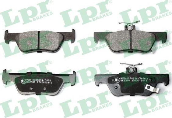 Тормозные колодки LPR для Honda Jazz IV 2020-2026. Артикул 05P2413