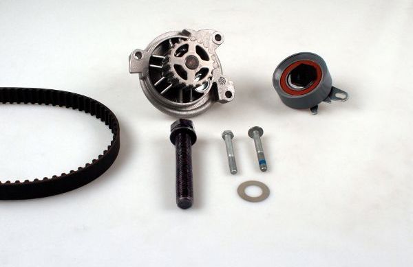 Помпа (водяной насос) с комплектом ремня ГРМ Hepu. Артикул PK05745