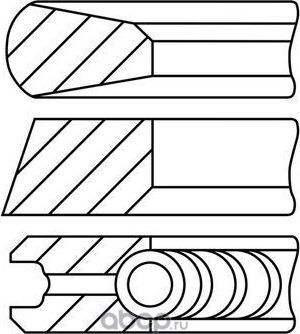 Кольца поршневые DAF MX300/340/345 2146311 (Goetze). Артикул 0844960000