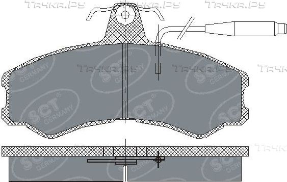 Тормозные колодки SCT-Germany. Артикул SP 154 PR