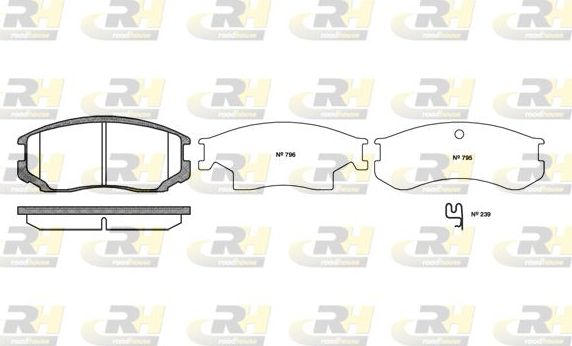 Тормозные колодки RoadHouse передние для Toyota Rush I 2006-2016. Артикул 2357.22