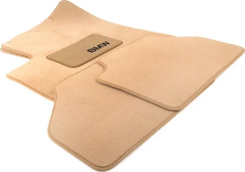 Коврики BMW (OEM) оригинальные для салона BMW X3 F25 2010-2017 с подпяточником. Цвет бежевый. Артикул 51472164766