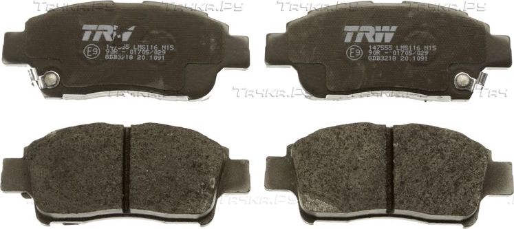 Тормозные колодки TRW COTEC передние для Toyota Probox I 2002-2014. Артикул GDB3218