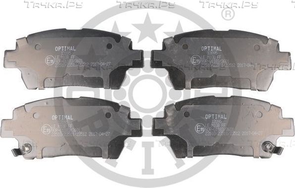 Тормозные колодки Optimal передние для Toyota Corolla E120, E130 2001-2008. Артикул BP-12095