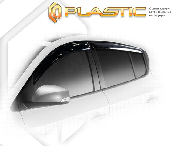 Дефлекторы СА Пластик для окон (Classic полупрозрачный) Renault Megane 2010-2014. Артикул 2010030305783