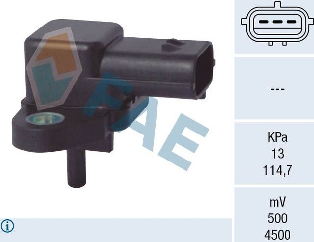 Датчик абсолютного давления (ДАД, MAP) FAE для Mazda 323 VI (BJ) 2001-2004. Артикул 15112