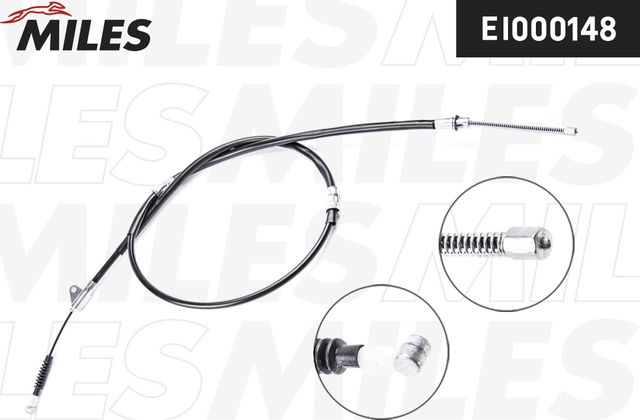 Трос ручника (тросик ручного тормоза) Miles. Артикул EI000148