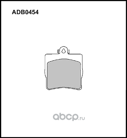 Колодки тормозные дисковые | зад | (Allied Nippon). Артикул ADB0454