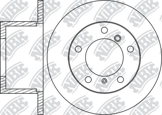 Тормозной диск NiBK. Артикул RN1274