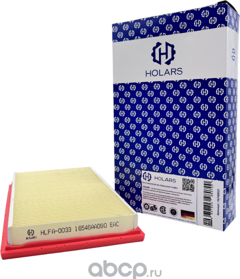 ФИЛЬТР ВОЗД. ДЛЯ АМ NISSAN ALMERA N15, N16 95-, PRIMERA P10,11,12 90-, MURANO 08-14, X-TRAIL T (Holars). Артикул HLFA0033