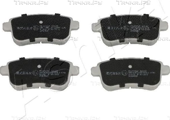 Тормозные колодки ASHIKA задние для Renault Fluence I 2012-2017. Артикул 51-00-0703