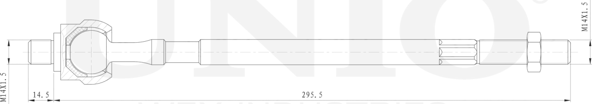 Тяга рулевая (Unio). Артикул SSP-30036