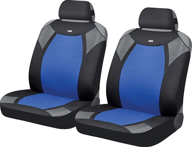 Накидки универсальные Hadar Rosen Viper на передние сидения авто, цвет Синий/Черный/Серый. Артикул 21357