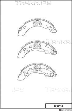 Тормозные колодки MK Kashiyama. Артикул K1251