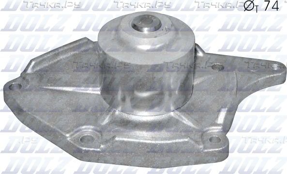 Помпа (водяной насос) Dolz для Renault Kangoo II 2008-2026. Артикул R227