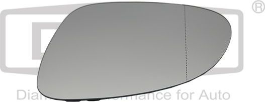 Зеркальное стекло бокового зеркала DPA (Хромистая сталь) левое для Skoda Yeti I 2009-2017. Артикул 88571229002