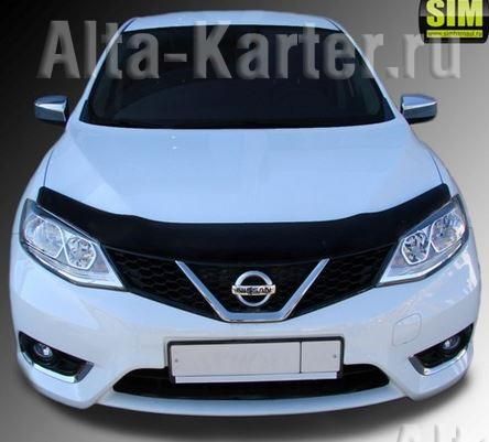 Дефлектор SIM для капота Nissan Tiida С13 2015-2018. Артикул SNITII1512