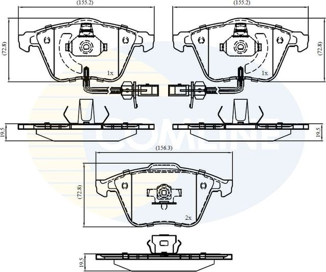 Тормозные колодки Comline Comline. Артикул CBP11753