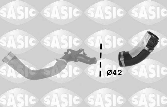 Патрубок интеркулера Sasic для Dacia Dokker I 2012-2026. Артикул 3334026