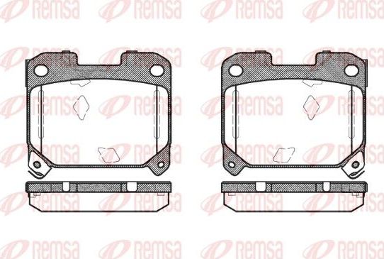 Тормозные колодки Remsa. Артикул 0475.04