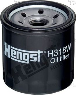 Масляный фильтр Hengst для Chevrolet Spark III 2010-2016. Артикул H318W