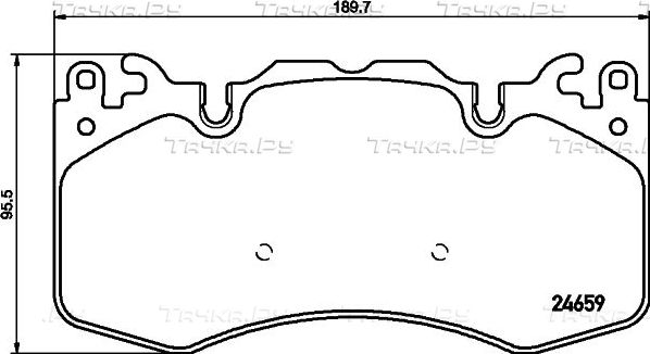Тормозные колодки Hella передние для Land Rover Defender II 2019-2026. Артикул 8DB 355 016-151