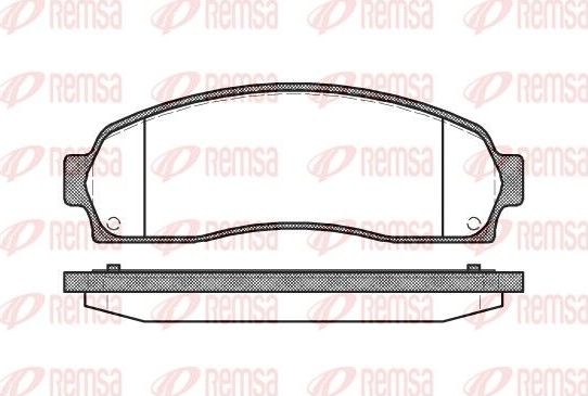 Тормозные колодки Remsa передние для Ford Explorer II 1996-2002. Артикул 0805.00