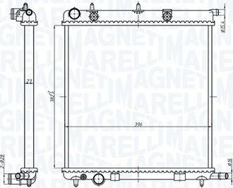 Радиатор охлаждения двигателя Magneti Marelli. Артикул 350213819000