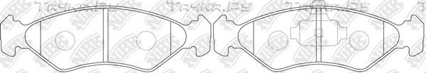 Тормозные колодки NiBK передние для Ford Fiesta IV 1995-2003. Артикул PN5106