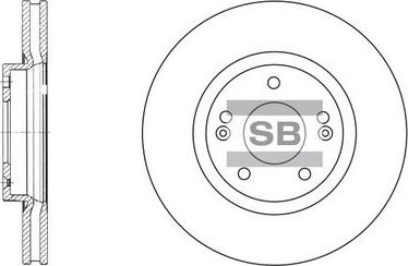 Тормозной диск Sangsin Hi-Q. Артикул SD1055