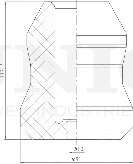 Отбойник амортизатора (Unio). Артикул DUC-40031
