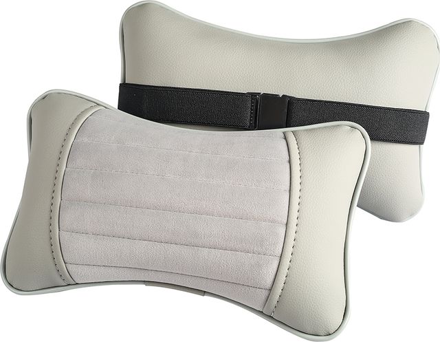 Подушка под шею CarFashion Monako ортопедическая, цвет Серый/Серый/Серый/Серый. Артикул 41151