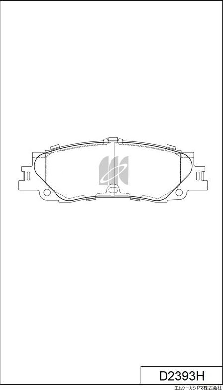 Тормозные колодки MK Kashiyama. Артикул D2393H