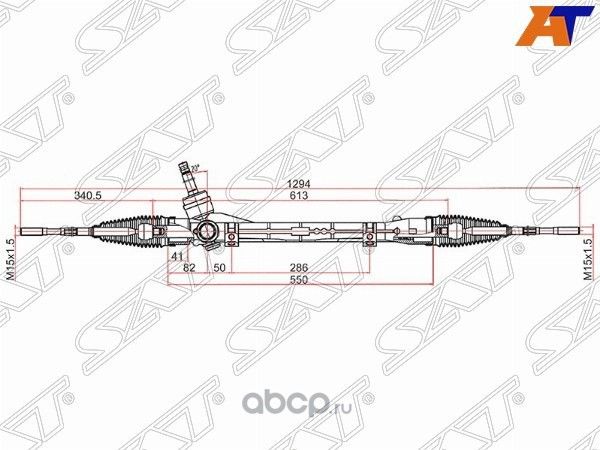 Рейка рулевая MITSUBISHI ASX 10-OUTLANDER 12- LHD (SAT). Артикул ST4410A453