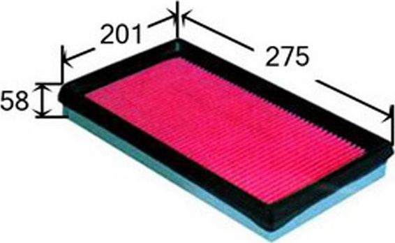 Воздушный фильтр JS Asakashi для Kia Retona I 1999-2001. Артикул A9410